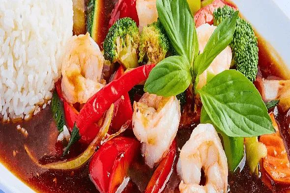 Scampi med rød chili